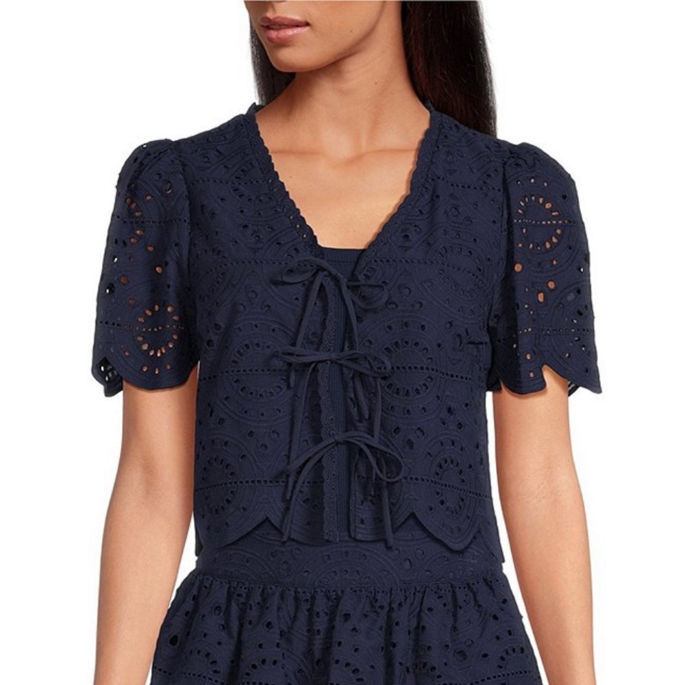 A Loves A Eyelet Top